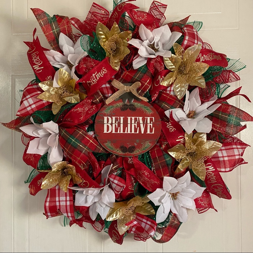 🎀Believe Christmas Wreath
